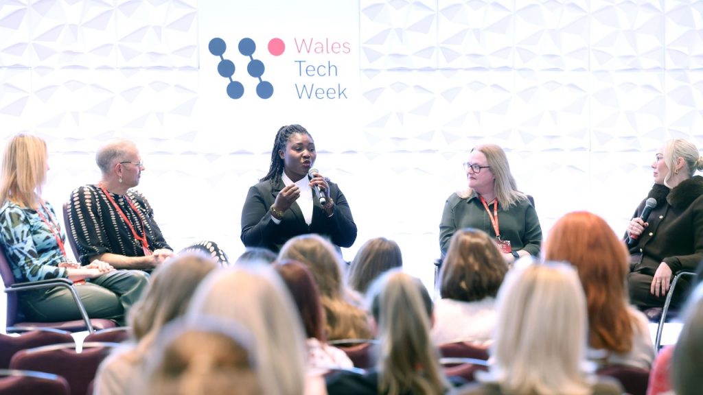 panel discussion at wales tech week